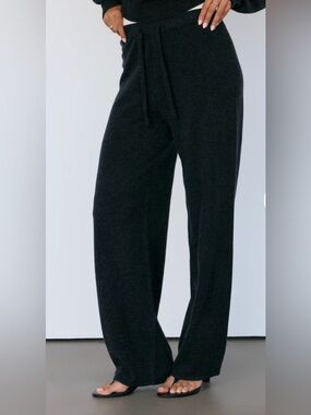 Artless forever wide‑Leg Cashmere Pant - purple